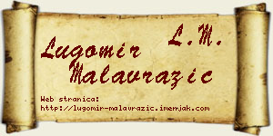 Lugomir Malavrazić vizit kartica